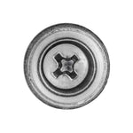 #8x3/4" Phillips Oval Head SEMS Tapping Screw Countersunk, Type A/AB, Chrome