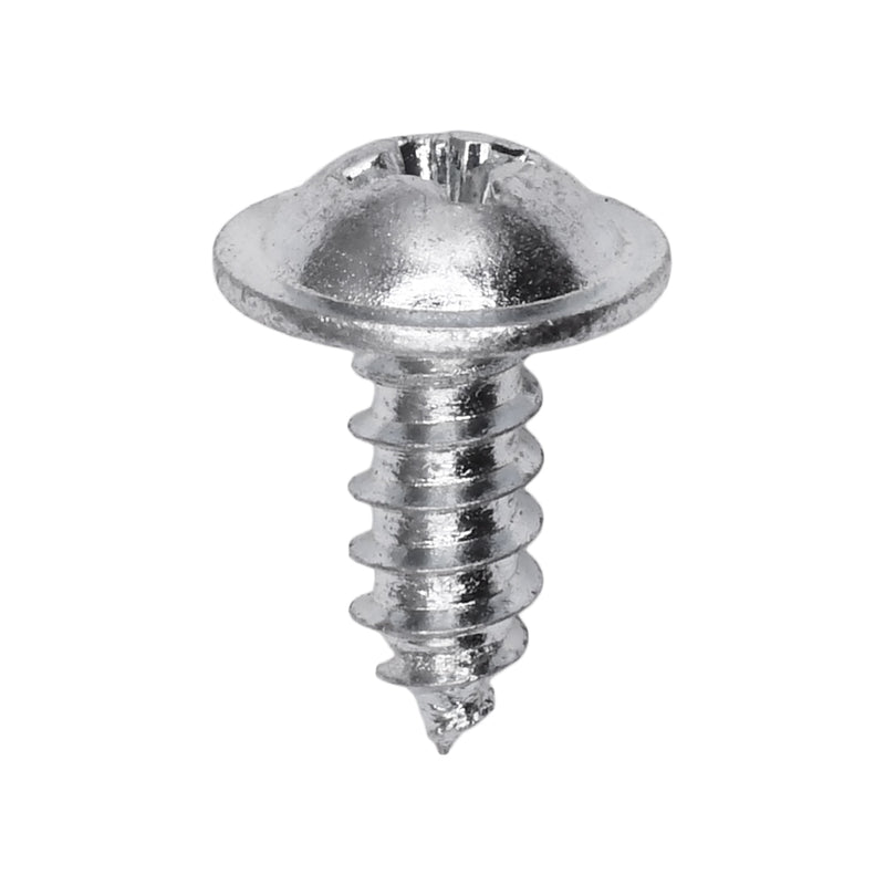 #8x7/16" Phillips Truss Head Washer Tapping Screw, Type A/AB, 3/8" Washer, Zinc
