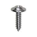 #8x5/8" Phillips Truss Head Round Washer Tapping Screw, Type A/AB, 13/32" Washer, Chrome