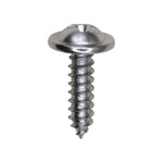 #8x5/8" Phillips Truss Head Round Washer Tapping Screw, Type A/AB, 13/32" Washer, Chrome