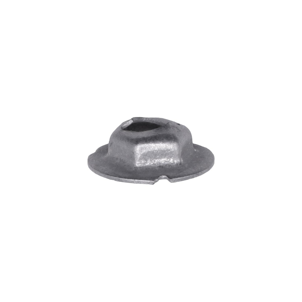 3/16" Stud Thread Cutting Nut Hex, 3/8" Wrench, 5/8" Washer, Zinc