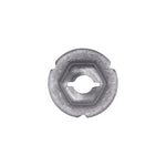 3/16" Stud Thread Cutting Nut Hex, 3/8" Wrench, 5/8" Washer, Zinc