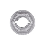 1/4" Stud Thread Cutting Nut Hex, 1/4" Wrench, 19/32" Washer, Zinc