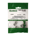 1/4" Stud Thread Cutting Nut Hex, 1/4" Wrench, 19/32" Washer, Zinc