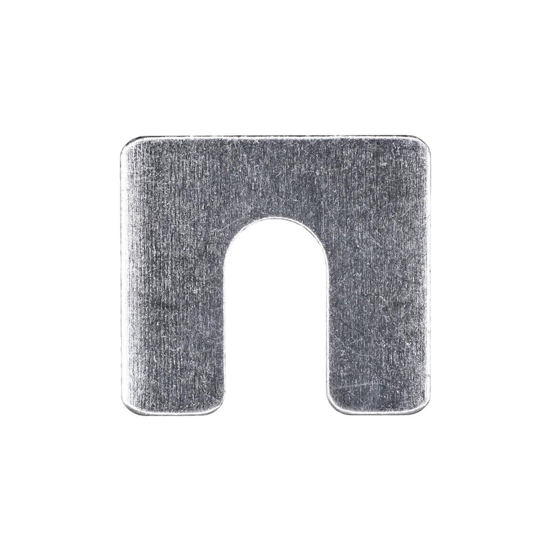 1-1/4"x1-1/8"x1/16" Shim with Slot, 1/16" Thick, Zinc, 3/8"