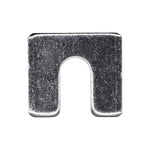 1-1/4"x1-1/8"x1/8" Shim with Slot, 1/8" Thick, Zinc, 3/8"