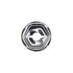 1/8" Stud Thread Cutting Nut, 5/16" Wrench, 7/16" Washer, Zinc