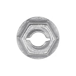 3/16" Stud Thread Cutting Nut, 3/8" Wrench, 1/2" Washer, Zinc