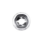 1/4" Stud Thread Cutting Nut, 7/16" Wrench, 11/16" Washer, Zinc