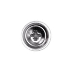 #10x3/4" Phillips Oval Head SEMS Washer Tapping Screw, Type A/AB, Chrome, #8