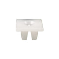 1/4"-20 Nylon License Plate Nut, 0.625" Head