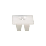 1/4"-20 Nylon License Plate Nut, 0.625" Head