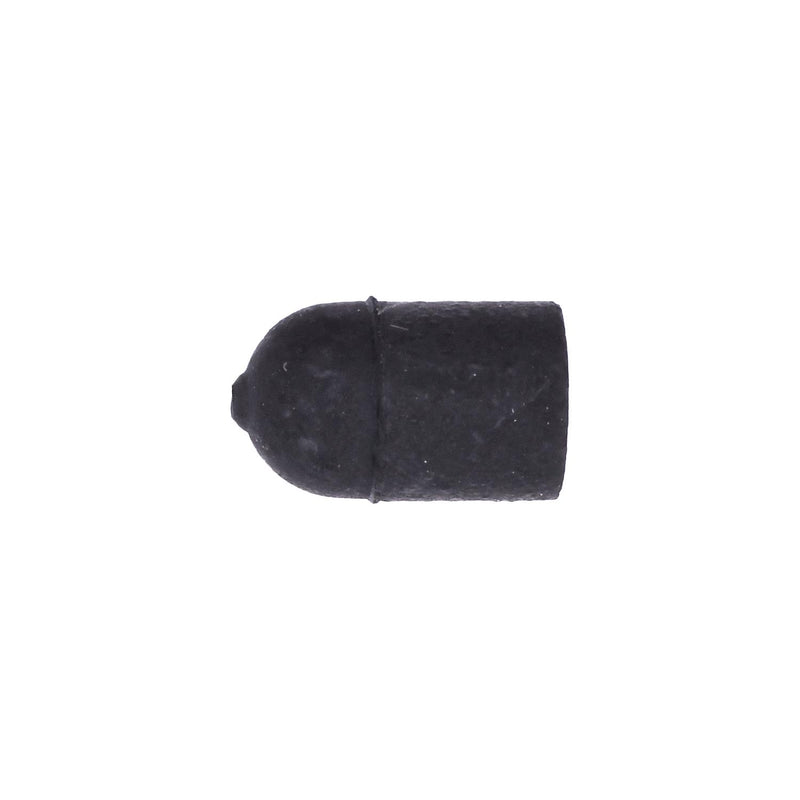 1/4" Black EPDM Rubber Vacuum Cap For Inside, 9/16"