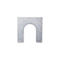 1-1/8"x1-1/8" Shim with Slot, 1/16" Thick, Zinc, 1/2"