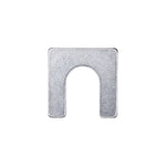 1-1/8"x1-1/8" Shim with Slot, 1/16" Thick, Zinc, 1/2"