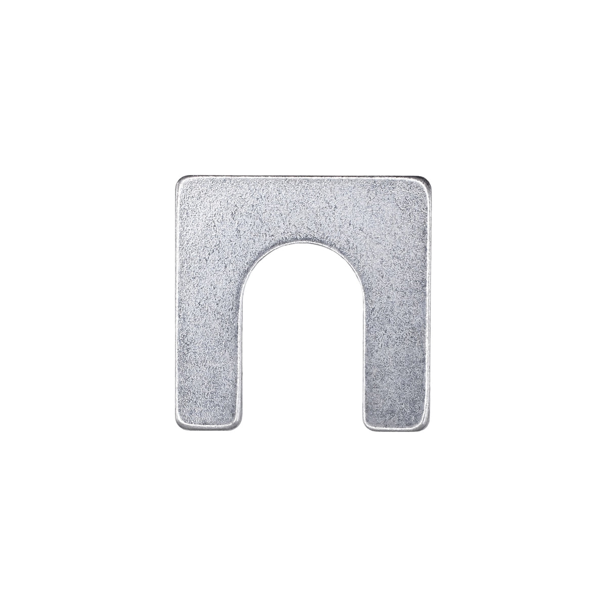 1-1/8"x1-1/8" Shim with Slot, 1/16" Thick, Zinc, 1/2"
