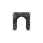1-1/8"x1-1/8" Shim with Slot, 1/8" Thick, Zinc, 1/2"