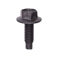 5/16"-18 Indented Hex Large Flange Washer Head Dog Point, Black Phosphate