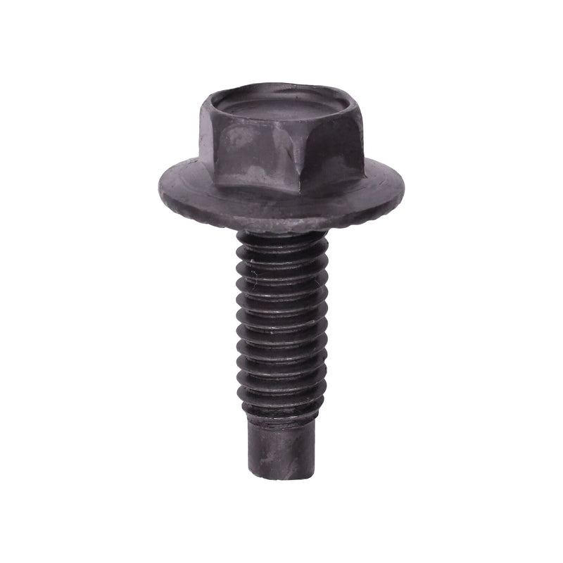 5/16"-18 Indented Hex Large Flange Washer Head Dog Point, Black Phosphate