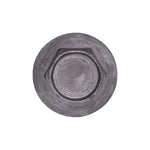 5/16"-18 Indented Hex Large Flange Washer Head Dog Point, Black Phosphate