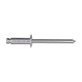 3/16"x9/16" Silver Dome Head Pan-L Rivets, 1/4"-3/8" Grip, Aluminum Body, Aluminum Mandrel, Aluminum Rivet - Aluminum Mandrel