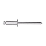 3/16"x9/16" Silver Dome Head Pan-L Rivets, 1/4"-3/8" Grip, Aluminum Body, Aluminum Mandrel, Aluminum Rivet - Aluminum Mandrel