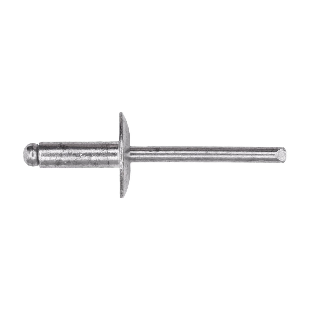 3/16"x9/16" Silver Large Dome Head Pan-L Rivets, 1/4"-3/8" Grip, Aluminum Body, Aluminum Mandrel, 5/8"