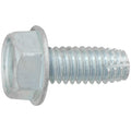 5/16"-18x3/4" Hex Head Washer Indented Type F Thread Cutting Screw, Zinc Chromate, Type 'F' Thread Cutting