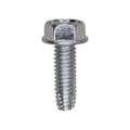 5/16"-18x1" Hex Head Washer Indented Type F Thread Cutting Screw, Zinc Chromate, Type 'F' Thread Cutting