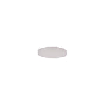 3/16"x5/8" White Nylon Weatherstrip Retainer, 3/16"x1/2" Head