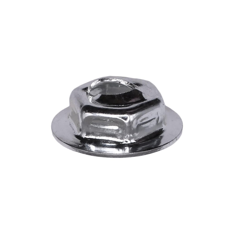 5/32" Stud Thread Cutting Nut, 3/8" Wrench, 9/16" Washer, Zinc