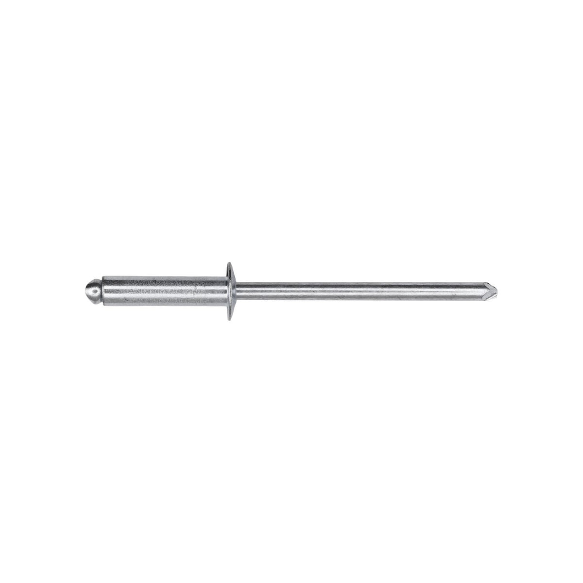 1/8"x1/2" Silver Dome Head Pan-L-Rivets, 5/16"-3/8" Grip, Steel Body, Steel Mandrel, 1/4"