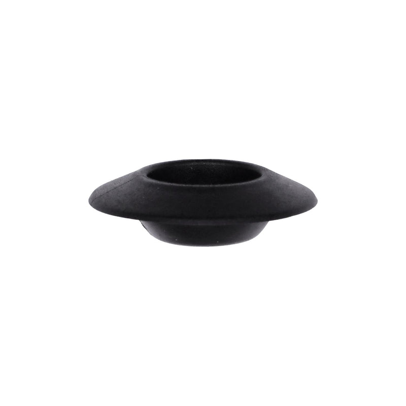 1/2" Polyethylene Plastic Plug Button with Depressed Center Hole, 7/8" Head, 0.02" - 0.07" Panel Thick