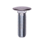 7/16"-14x1-3/8" Pan Head Bumper Bolt And Hex Nut, Zinc, Stainless Steel