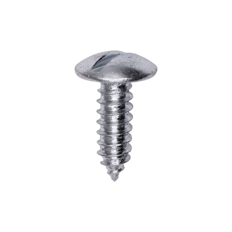 #14x3/4" Slotted Truss Head License Plate Screw, Type A/AB, Zinc