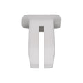 1/4" White Nylon Nut Or Screw, #8