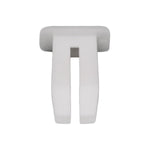 1/4" White Nylon Nut Or Screw, #8