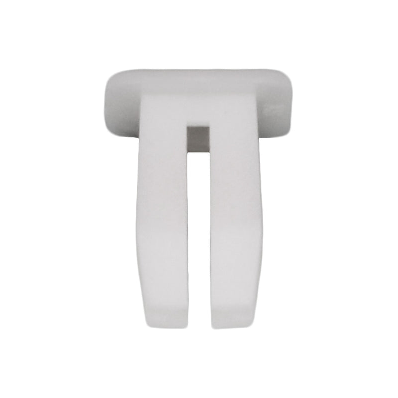 1/4" White Nylon Nut Or Screw, #8