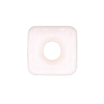 1/4" White Nylon Nut Or Screw, #8