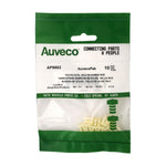 1/4" White Nylon Nut Or Screw, #8