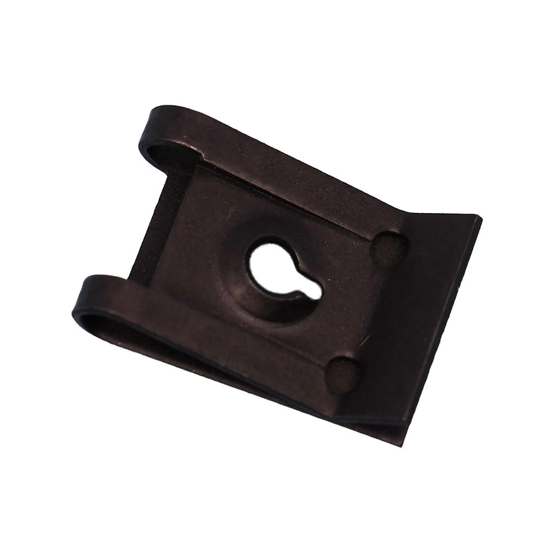 #8 Spring Type U-Nut, Panel 0.025-0.150", Phosphate, 3/8" Ctr Hole Edge