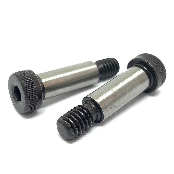 M6 x 12MM x M5-0.8  Allen Socket Alloy Shoulder Bolts Black Oxide