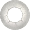 1/2" Stud, Sheered Push On Retainer, 8 Prongs, Zinc Mechanical .0003 Minimum