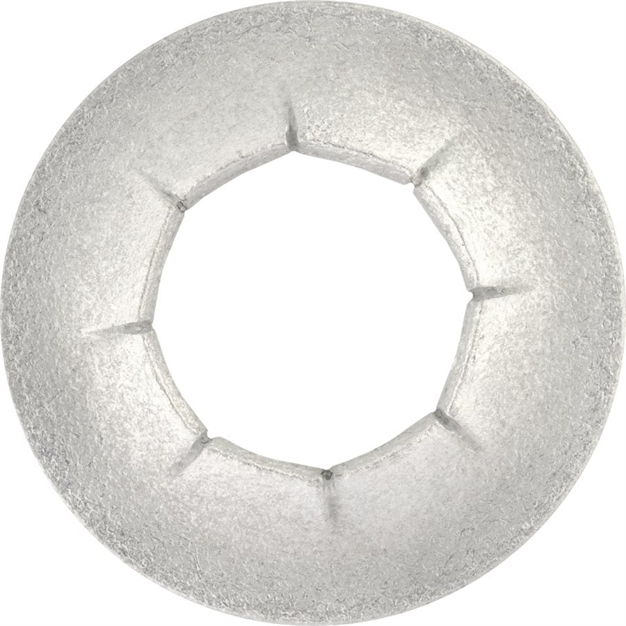1/2" Stud, Sheered Push On Retainer, 8 Prongs, Zinc Mechanical .0003 Minimum