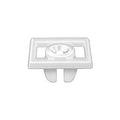 #14 White Square Head Ford Nylon License Plate Nut