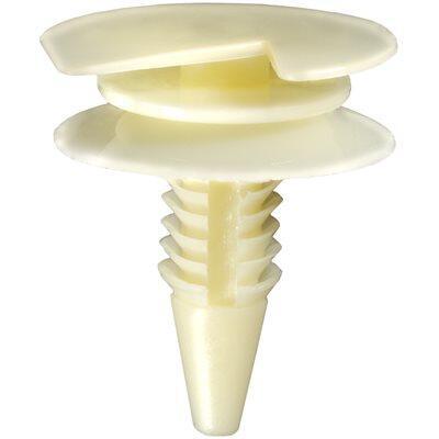 5/16"x3/4" White Triple Head Nylon Door Trim Christmas Tree Retainer