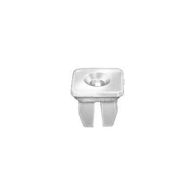 #8 White Square Head Nylon License Plate Bracket Nut