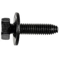M6-1.0x25mm Hex Head Sems Thread Forming Screw, 17mm Washer, Phosphate