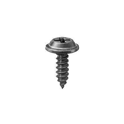 #8x1/2" (13/32" Head) Phillips Flat Top Washer Head Drill Screw, Black Phosphate