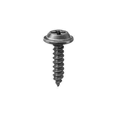 #8-18x5/8" Phillips Flat Top Washer Tapping Screw, Type A/AB, Black E-Coat